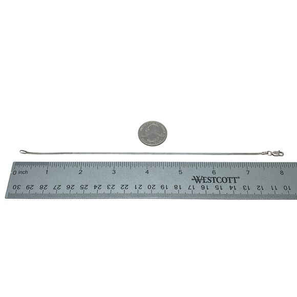 Vintage Italy Sterling Silver 925 Chain Bracelet 8" - Picture 6 of 6